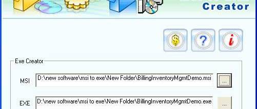 001Micron MSI to EXE Converter screenshot