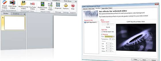 123PPT Video Backgrounds Studio screenshot