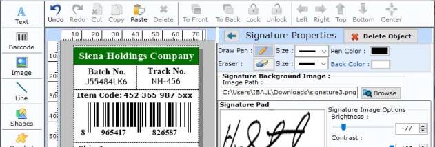 2D Barcode Label Maker Program screenshot