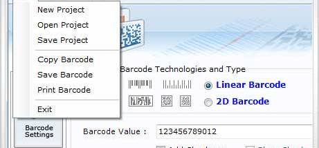 2D Barcodes screenshot