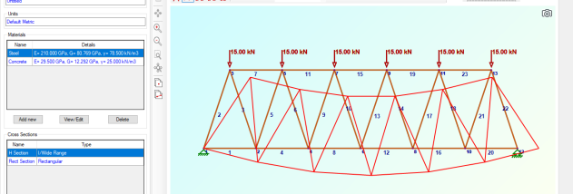 2D Frame Analysis Truss Edition screenshot