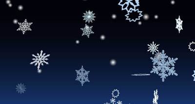 3D Winter Snowflakes Screensaver screenshot