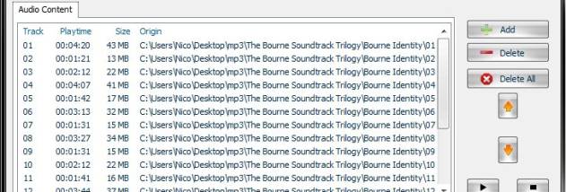 3nity Audio CD BURNER screenshot