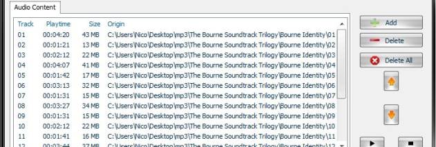 3nity Audio CD BURNER screenshot