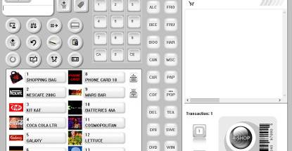4-Shop Point of sale screenshot