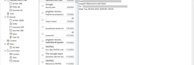 4n6 eM Client Forensics Wizard screenshot