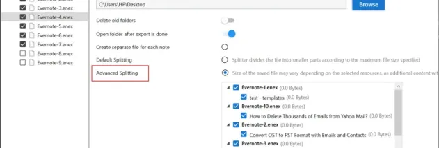 4n6 ENEX Merge screenshot