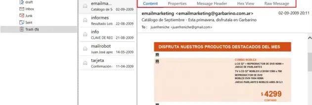 4n6 OLM Forensics Tool screenshot