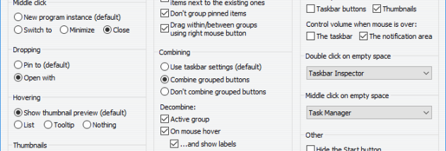 7+ Taskbar Tweaker screenshot