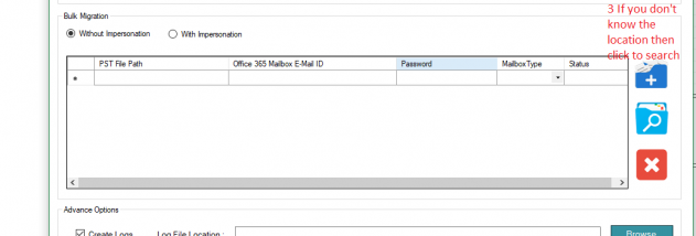 A2Z Migrations for PST to Office 365 screenshot