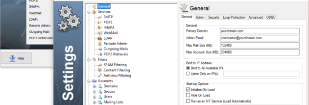Ability Mail Server screenshot
