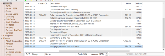 Account Xpress Lite screenshot