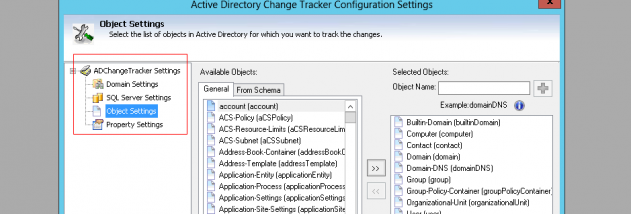 Active Directory Change Tracker screenshot