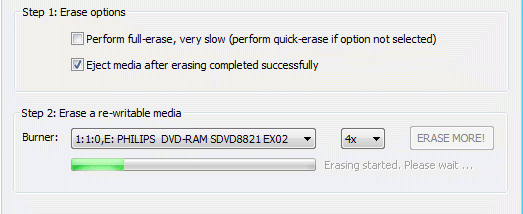 Active@ DVD Eraser screenshot