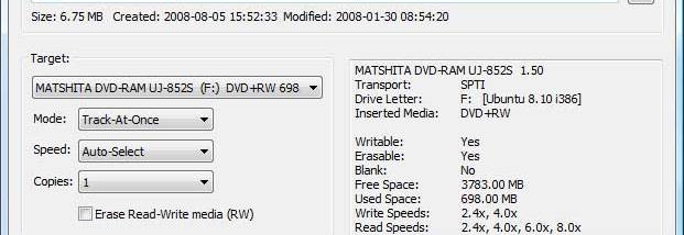 Active@ ISO Burner screenshot