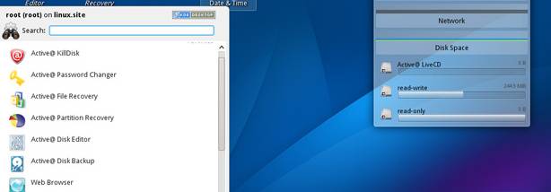Active@ LiveCD screenshot