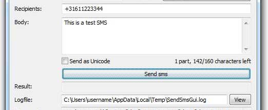 ActiveXperts SendSMS x64 screenshot