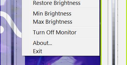 Adjust Laptop Brightness screenshot