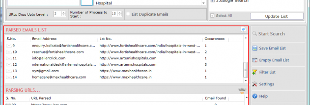 Advance Web Email Extractor Professional screenshot