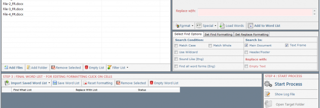 Advance Word Find Replace Pro screenshot