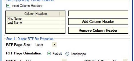 Advanced Access To RTF Table Converter screenshot