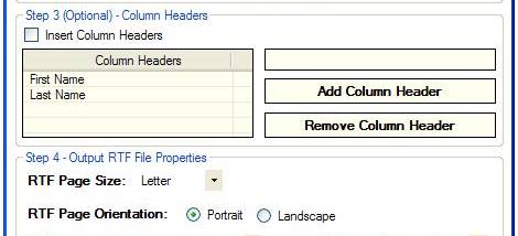 Advanced CSV To RTF Table Converter screenshot