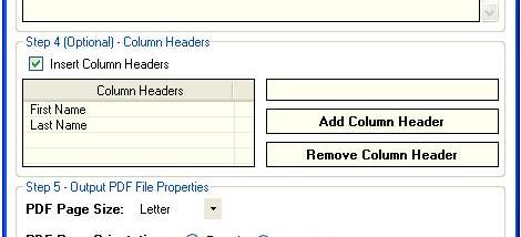 Advanced SQL To PDF Table Converter screenshot