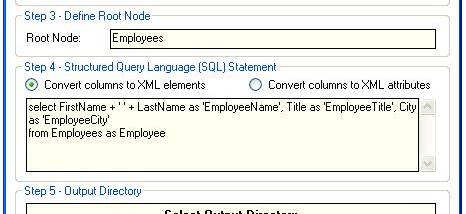 Advanced SQL To XML Query screenshot