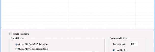 AFP to PDF Converter screenshot