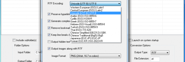 AFP2RTF Transform Server screenshot