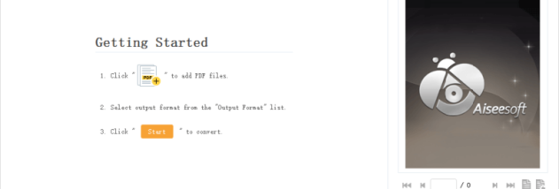 Aiseesoft PDF to ePub Converter screenshot