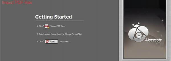 Aiseesoft PDF to Image Converter screenshot