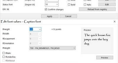 Alternate Font Sizer screenshot
