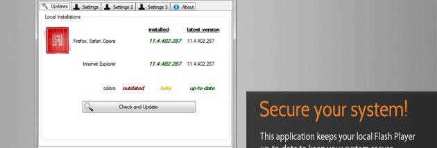 Alternative Flash Player Auto-Updater screenshot