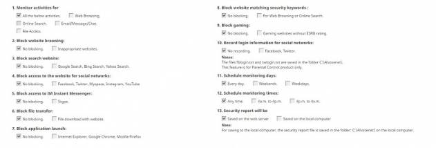 Alvosenet Parental Control screenshot