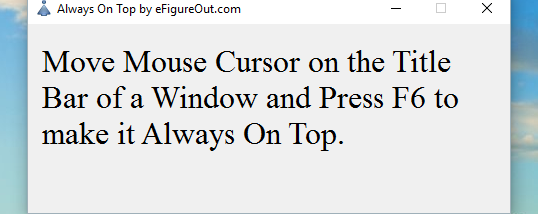 Always On Top screenshot