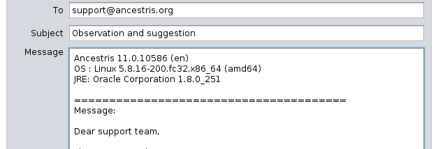 Ancestris screenshot