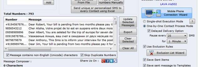 Android Mobiles Text Messaging screenshot