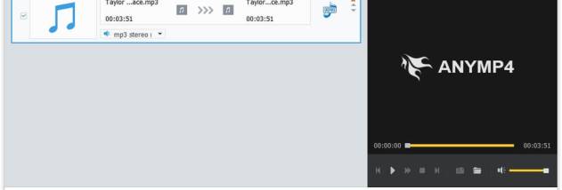 AnyMP4 Audio Converter screenshot