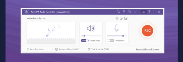 AnyMP4 Audio Recorder screenshot