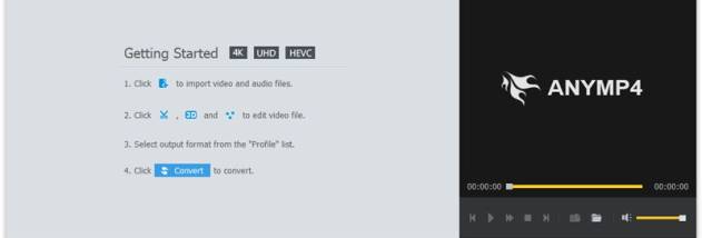 AnyMP4 MTS Converter screenshot