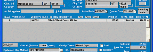 AnyPO III: Purchase Order System screenshot