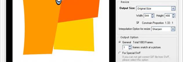 Aoao SWF to GIF Converter screenshot