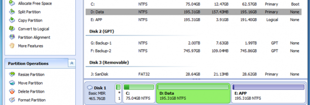 AOMEI Partition Assistant Lite Edition screenshot