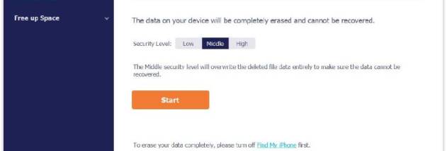 Apeaksoft iPhone Eraser screenshot