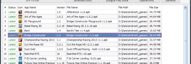 APK File Manager screenshot