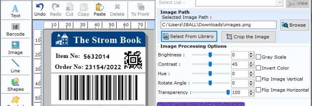 Application for Planet Barcode Designing screenshot