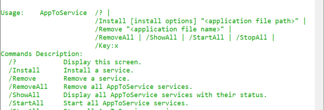 AppToService screenshot