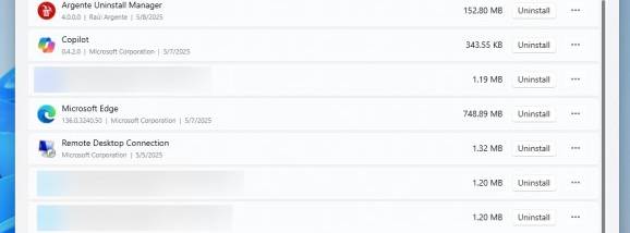 Argente Uninstall Manager screenshot