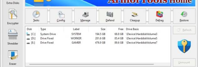 ArmorTools Home x64 screenshot